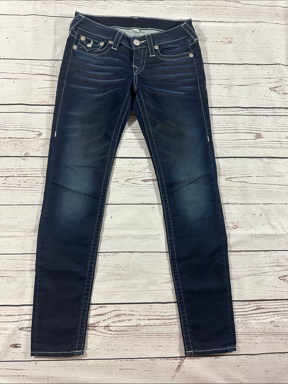 True Religion Skinny Jeans Women’s Size 25 Dark Wash Stretch Denim